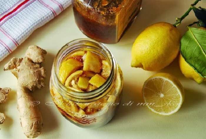 Βελτίωση του σώματος με μείγματα τζίντζερ με μέλι, λεμόνι