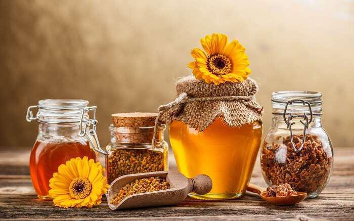 Μέλι και πρόπολη για στομάχι, φαρυγγίτιδα, πονόλαιμο, κολπίτιδα, μικροεγκαύματα