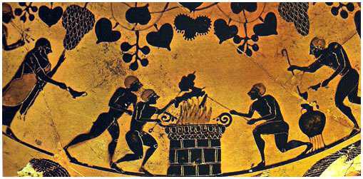 Το κρέας στην διατροφή των αρχαίων Ελλήνων ψήσιμο σούβλα