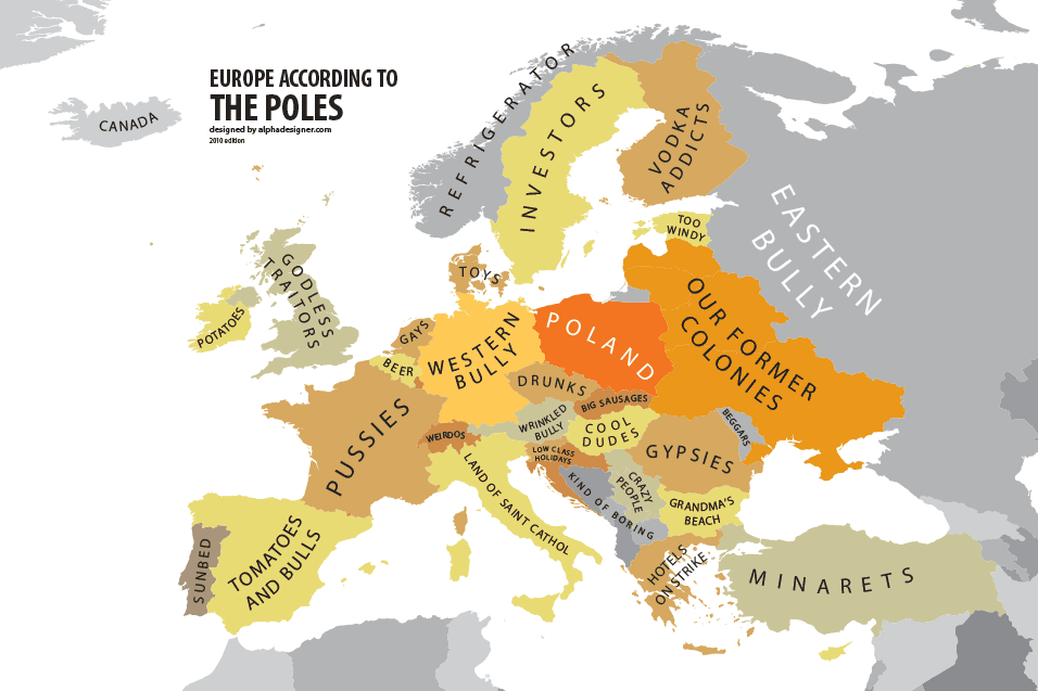 Τα Εθνικά Στερεότυπα σε Χάρτες 2 Πολωνοί